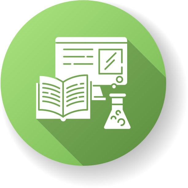 综合学习绿色平面设计长影子图片下载