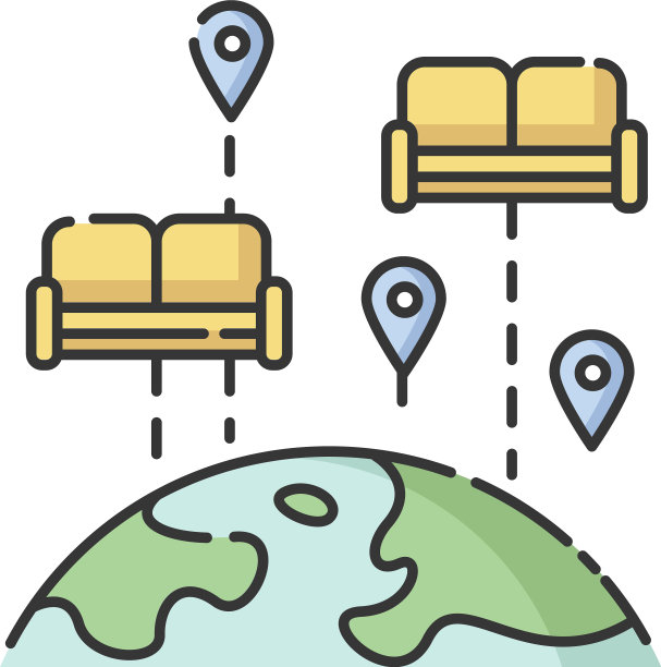 沙发冲浪RGB颜色图标图片下载