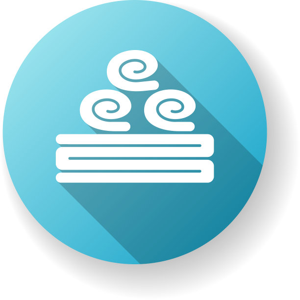 浴巾蓝平设计长影字形图片下载