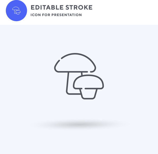 蘑菇图标填充平面标志固体图片下载