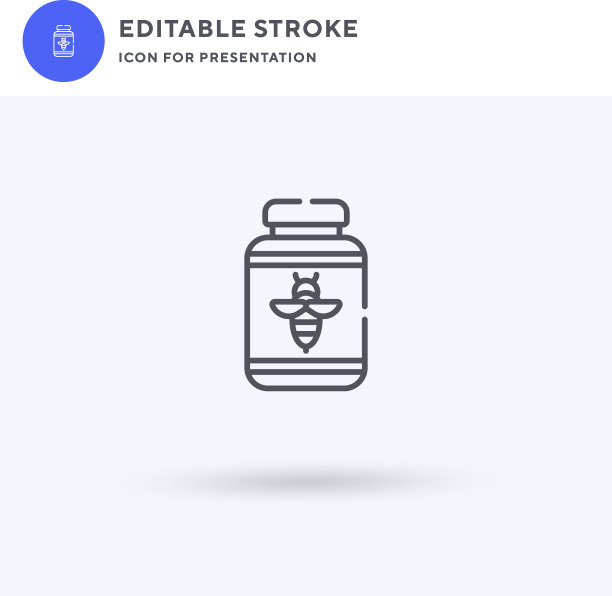 蜜糖图标填充平面标志固体图片下载