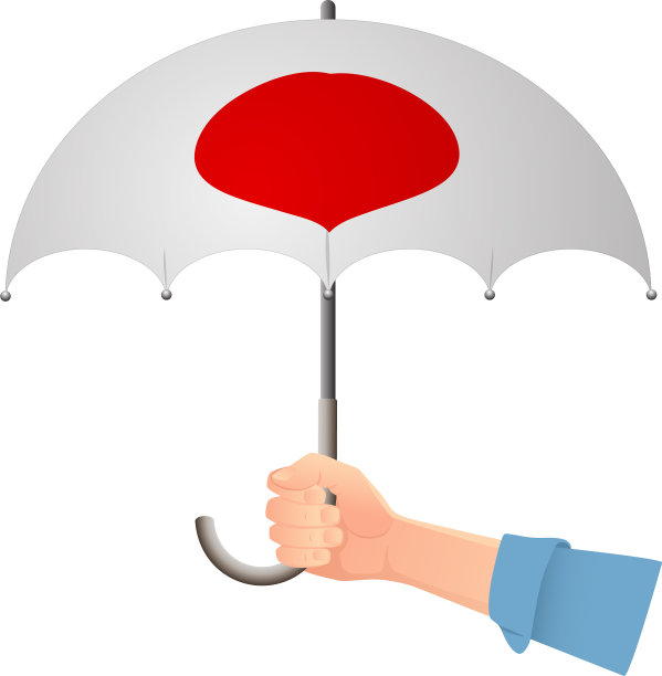 日本国旗的伞图片下载