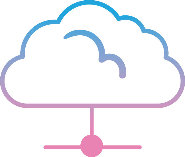 云计算渐变风格图标设计图片下载