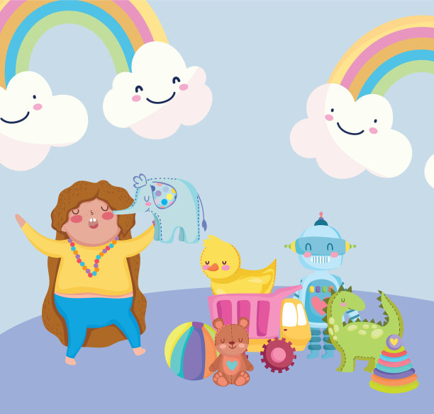 玩具对象为小孩子玩卡通可爱图片下载