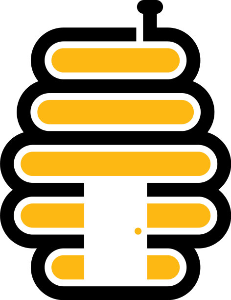 蜂蜜标志图标设计房子与蜂蜜标志图片下载