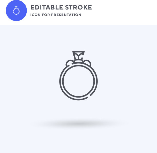 环形图标填充平坦实心标志图片下载