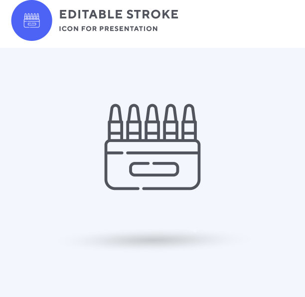 蜡笔图标填充平面标志固体图片下载