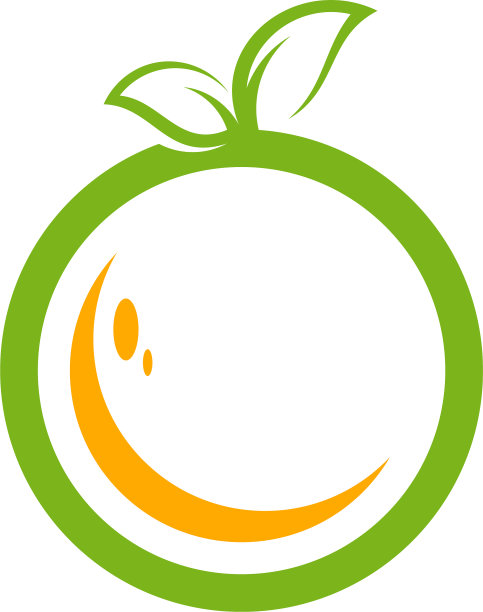 现代鲜橙标志鲜橙片标志图片下载