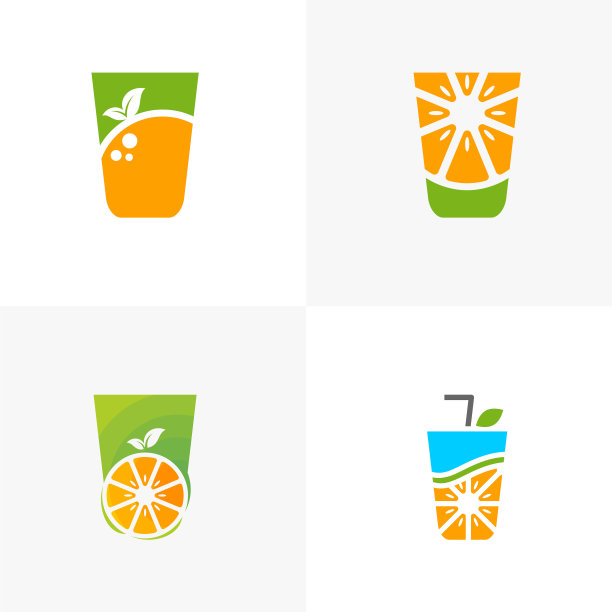 设置现代鲜橙标志鲜橙图片下载