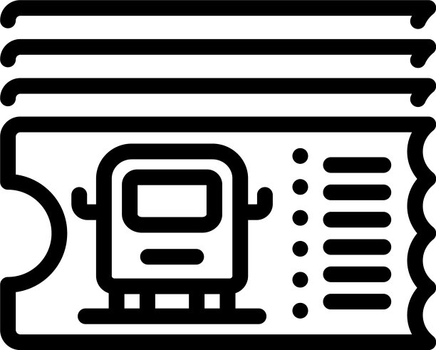 公交售票机图标轮廓风格图片下载
