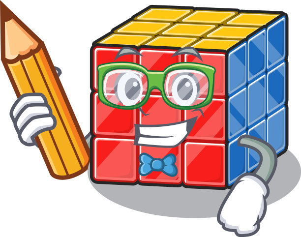 一个聪明的学生方块字符持有图片下载