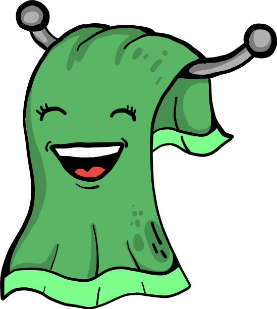 白色背景上的绿色毛巾图片下载