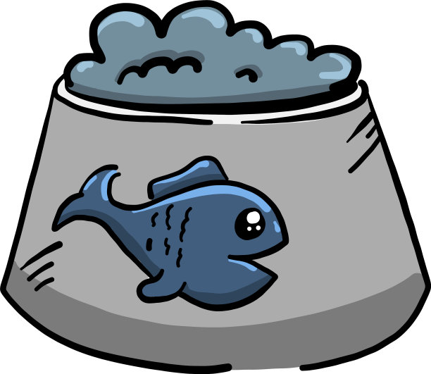 白色背景上的猫食图片下载