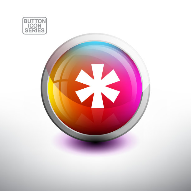 字母在光滑的按钮为网络图标图片下载