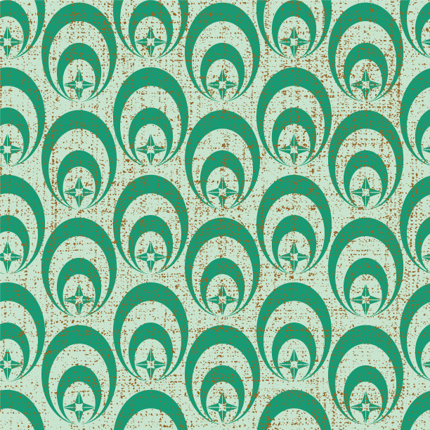 淡绿色几何椭圆和星形图片下载