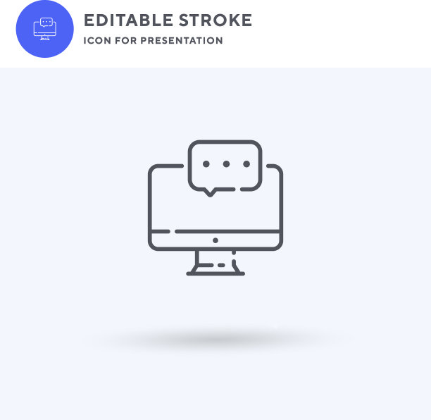 扁平实心聊天图标图片下载