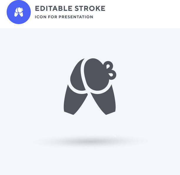 芭蕾舞者图标填充平面标志固体图片下载