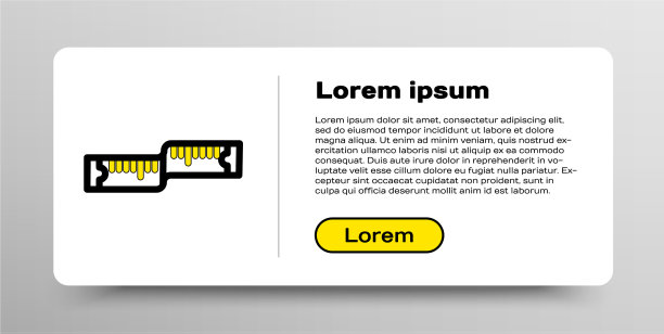 线卷尺测量图标隔离在白色图片下载