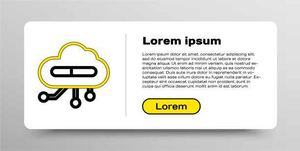 线互联网事物图标孤立在白色图片下载