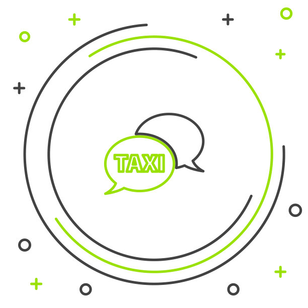 线路出租车呼叫电话服务图标隔离开图片下载