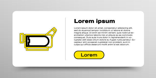 线电影相机图标孤立在白色图片下载