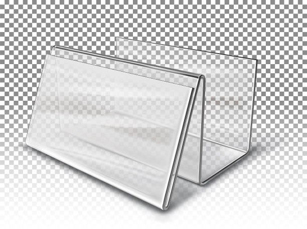 桌子上的名片是透明的图片下载