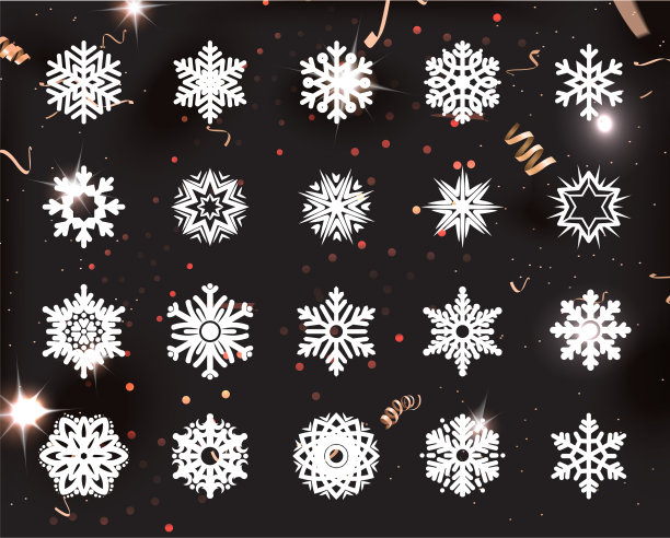 假日集雪花圣诞集图片下载