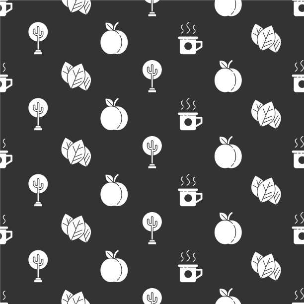 杯茶或叶树和桃图片下载