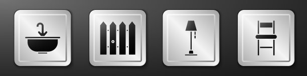 设置洗脸盆与水龙头花园栅栏木制图片下载