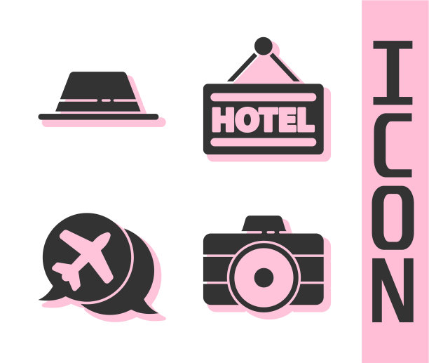 设摄影摄像员帽子与丝带演讲图片下载