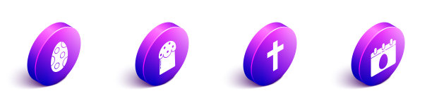 设置等距复活节彩蛋复活节蛋糕基督教图片下载