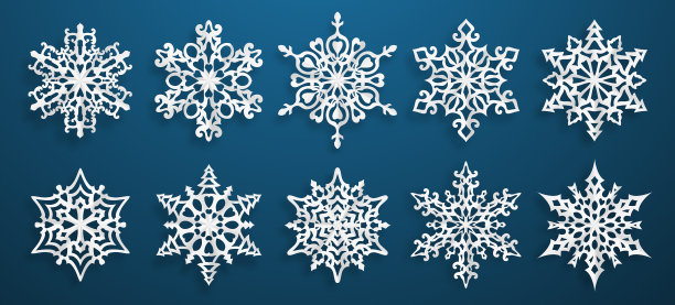 将纸雪花图片下载