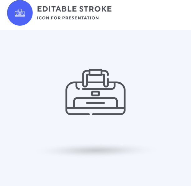 运动包图标填充平面标志固体图片下载