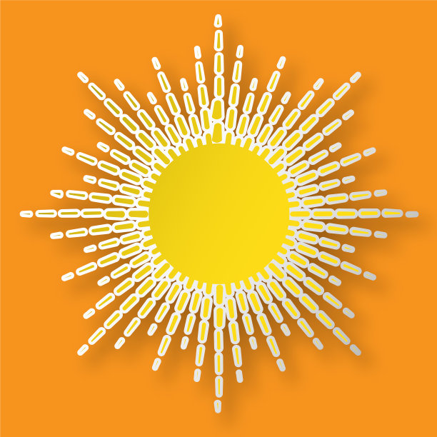 天空中的纸太阳图片下载