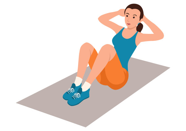 做仰卧起坐的女人图片下载