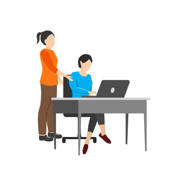 女性角色的工作办公室图片下载