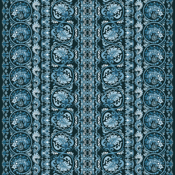 抽象民族花卉图案背景图片下载