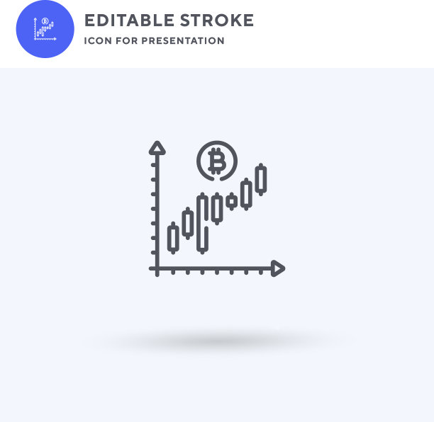 图表图标填充扁平标志图片下载