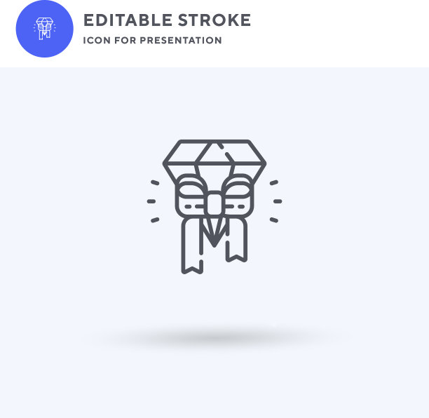 菱形图标填充立体平面标志图片下载