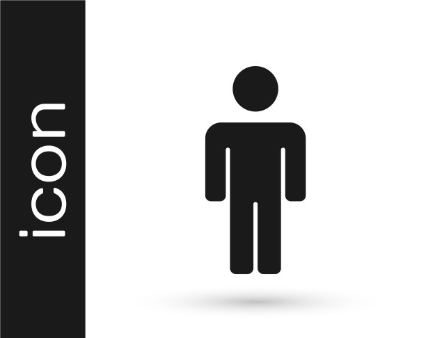 灰色用户图标孤立在白色背景图片下载