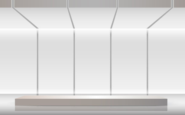 白色画室里的白色支架图片下载