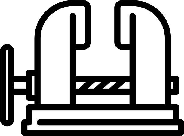 铁匠金属虎钳图标轮廓样式图片下载