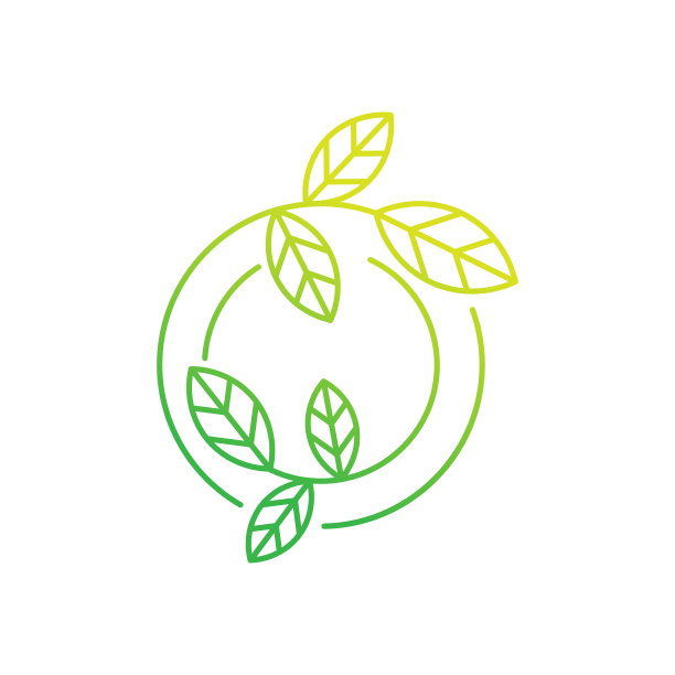 叶子标志设计抽象的叶子标志在创意图片下载