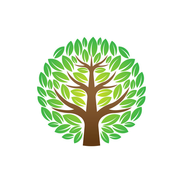 树标志设计抽象的树标志在创意图片下载