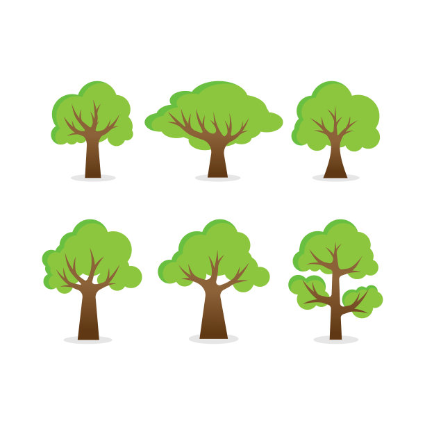 在平面设计中设置自然树图片下载