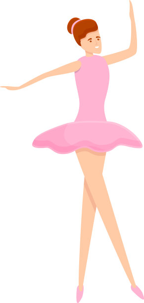 卡通风格的芭蕾舞短裙图标图片下载