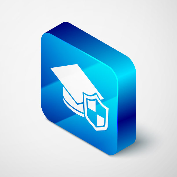 等距刻度帽与屏蔽图标隔离图片下载