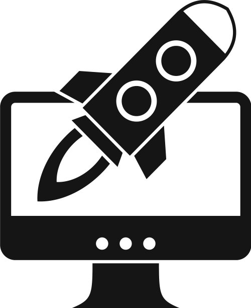 火箭创业创新图标简约风格图片下载