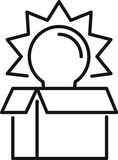 开箱创意创新图标轮廓风格图片下载