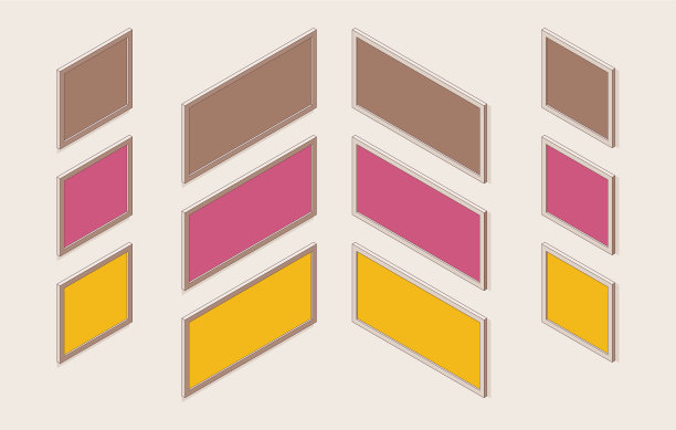 等距轮廓集框架的照片图片下载